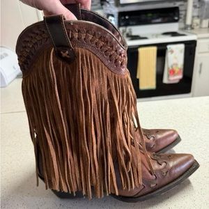 Dingo fringe cowgirl boots